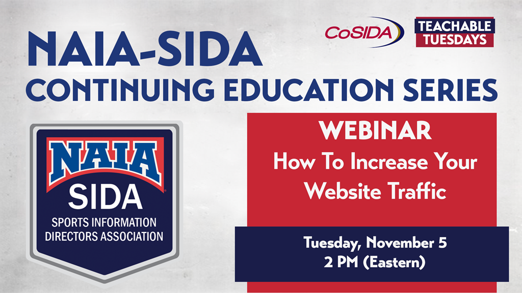 Join Us! NAIA-SIDA Continuing Education Webinar – How To Increase Your Website Traffic